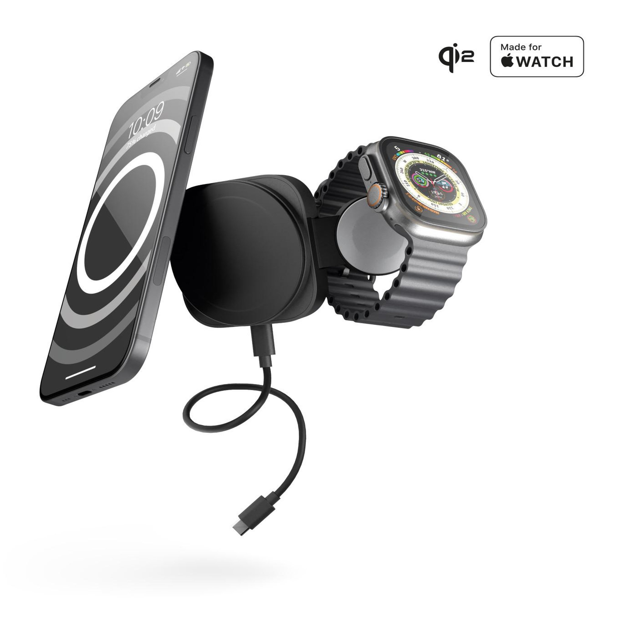 Voir la diapositive 3 : Otterbox Otterbox zens travel wireless charger pro 2, noir