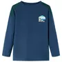 VIDAXL Sweatshirt gaufre pour enfants bleu marine 140