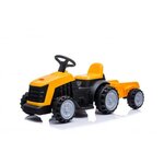 PLAY4FUN Tracteur électrique avec remorque 22W pour Enfant 3km/h. Coloris disponibles : Jaune, Vert, Rose