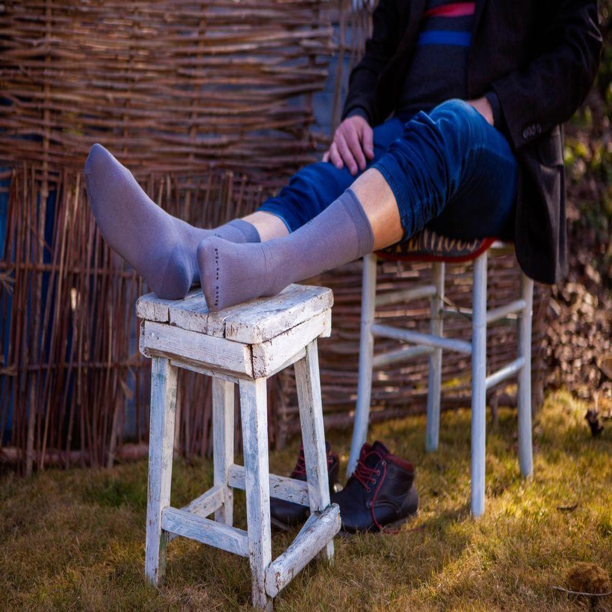 Voir la diapositive 3 : PIRIN HILL Semainier de chaussettes 98% coton unies