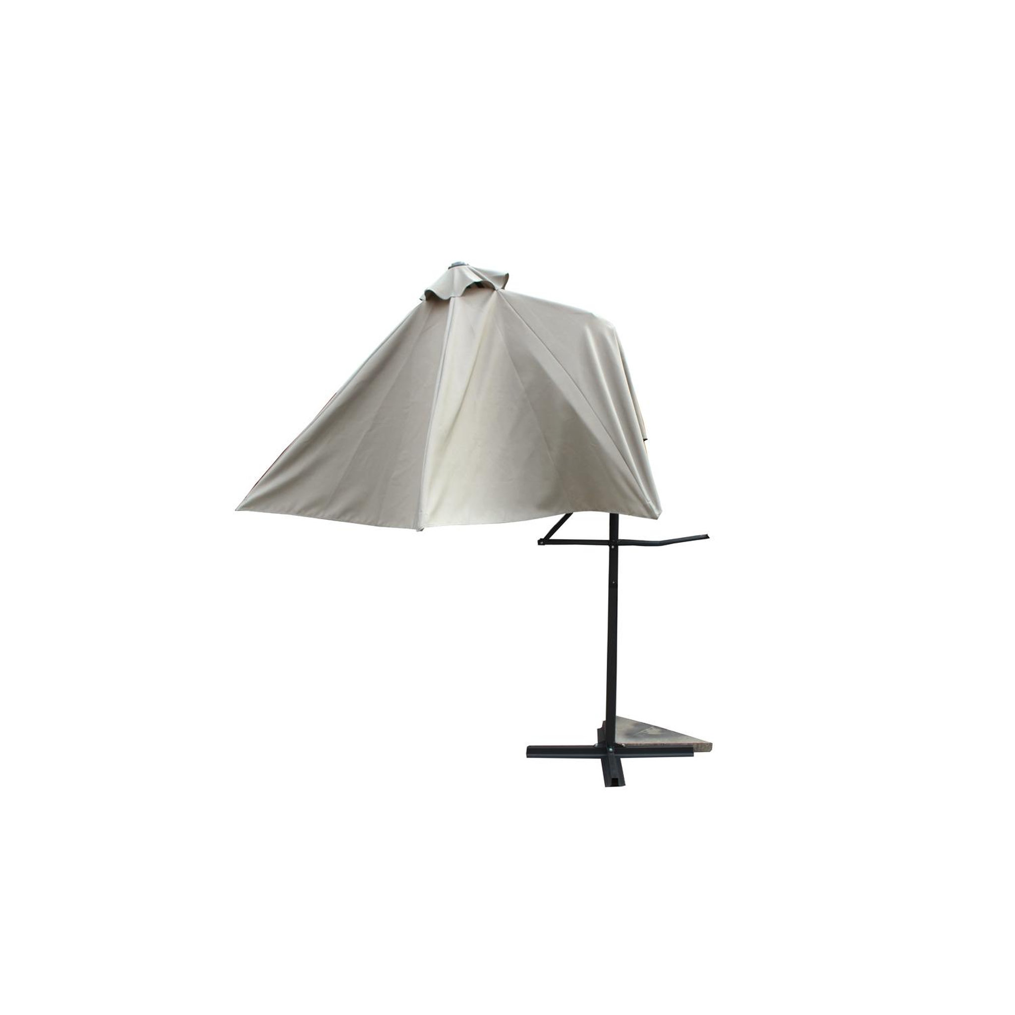 Voir la diapositive 3 : CONCEPT USINE Parasol ecru droit rond 294 x 294 m alcudia