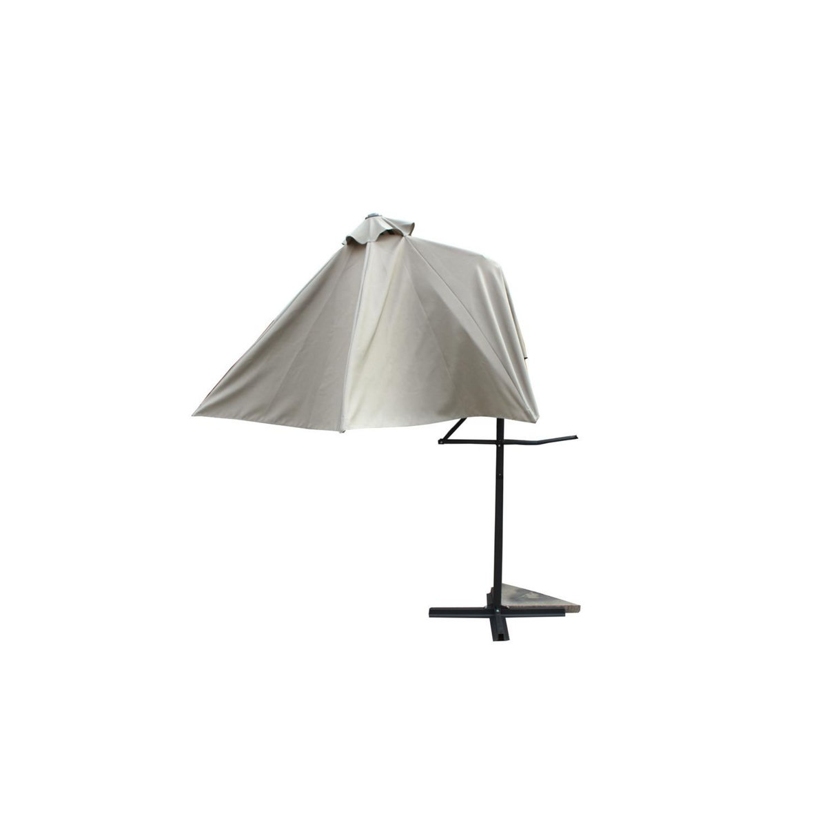 CONCEPT USINE Parasol déporté avec ouverture innovante diamètre 3m écru ALCUDIA