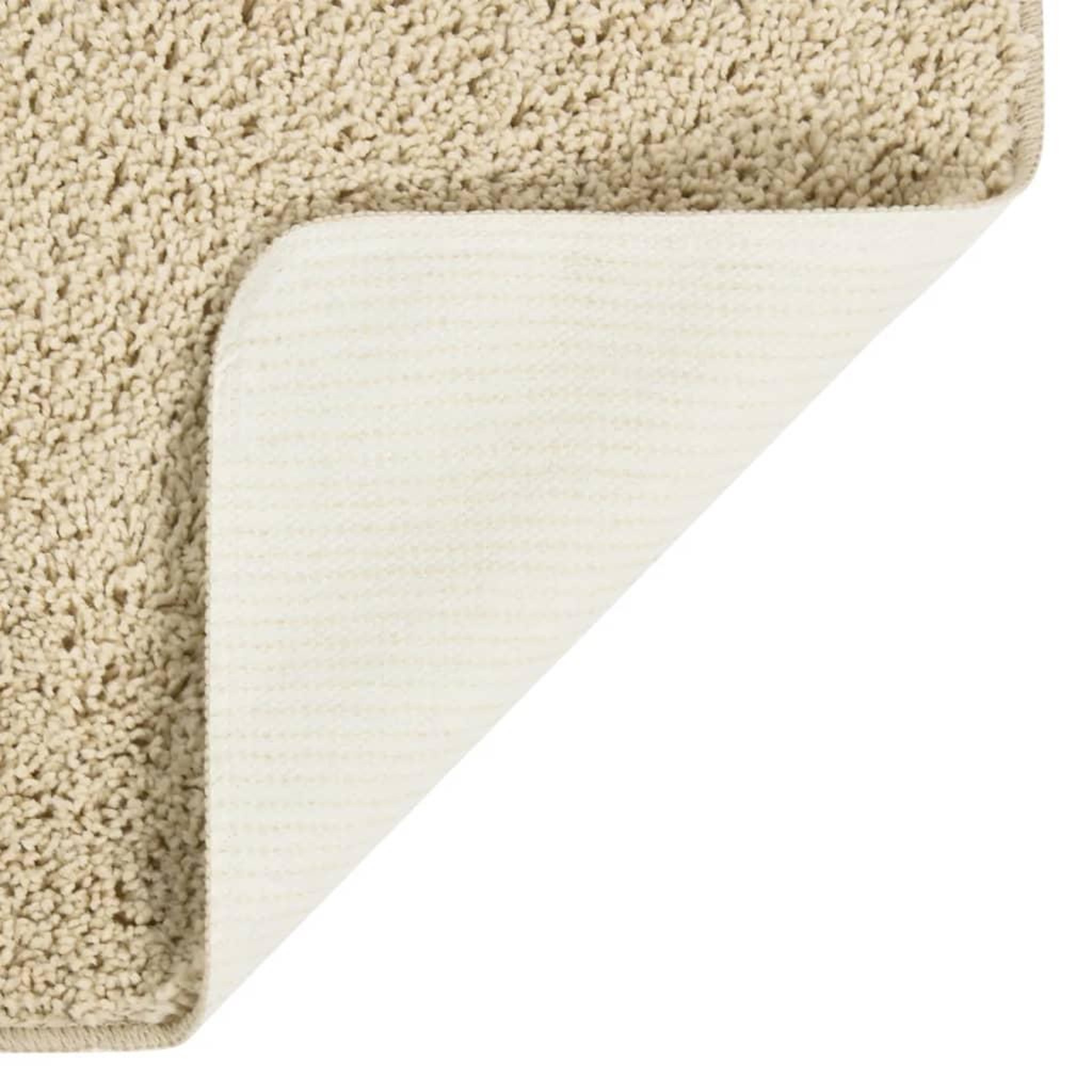 Voir la diapositive 3 : VIDAXL Tapis shaggy antiderapant Creme 140x200 cm