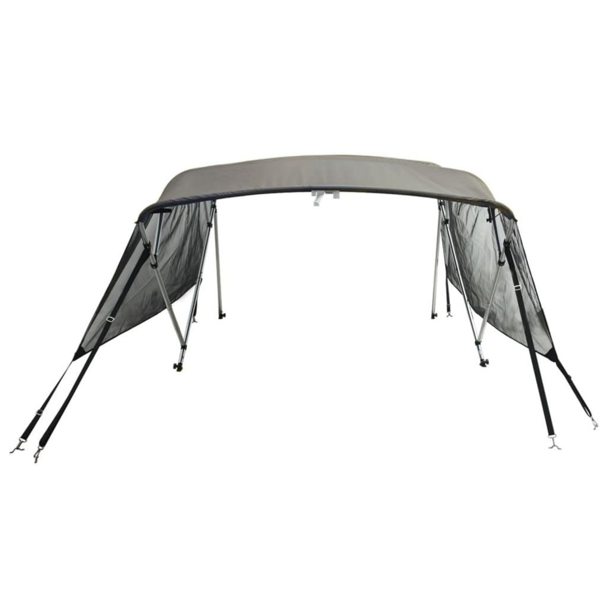 VIDAXL Toit bimini a 4 arceaux parois en maille 243x(185-198)x137 cm