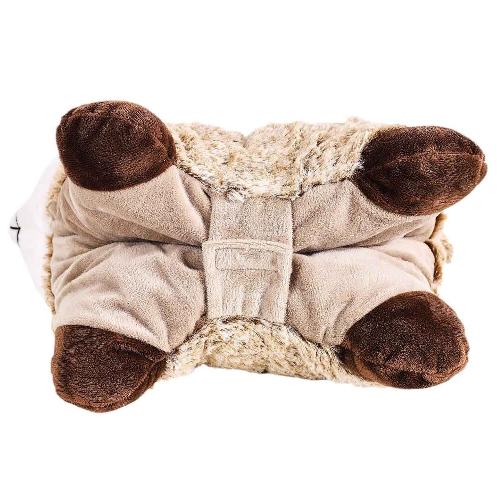 Voir la diapositive 5 : SENSLY Bouillotte coussin  micro-ondable  34cm marron