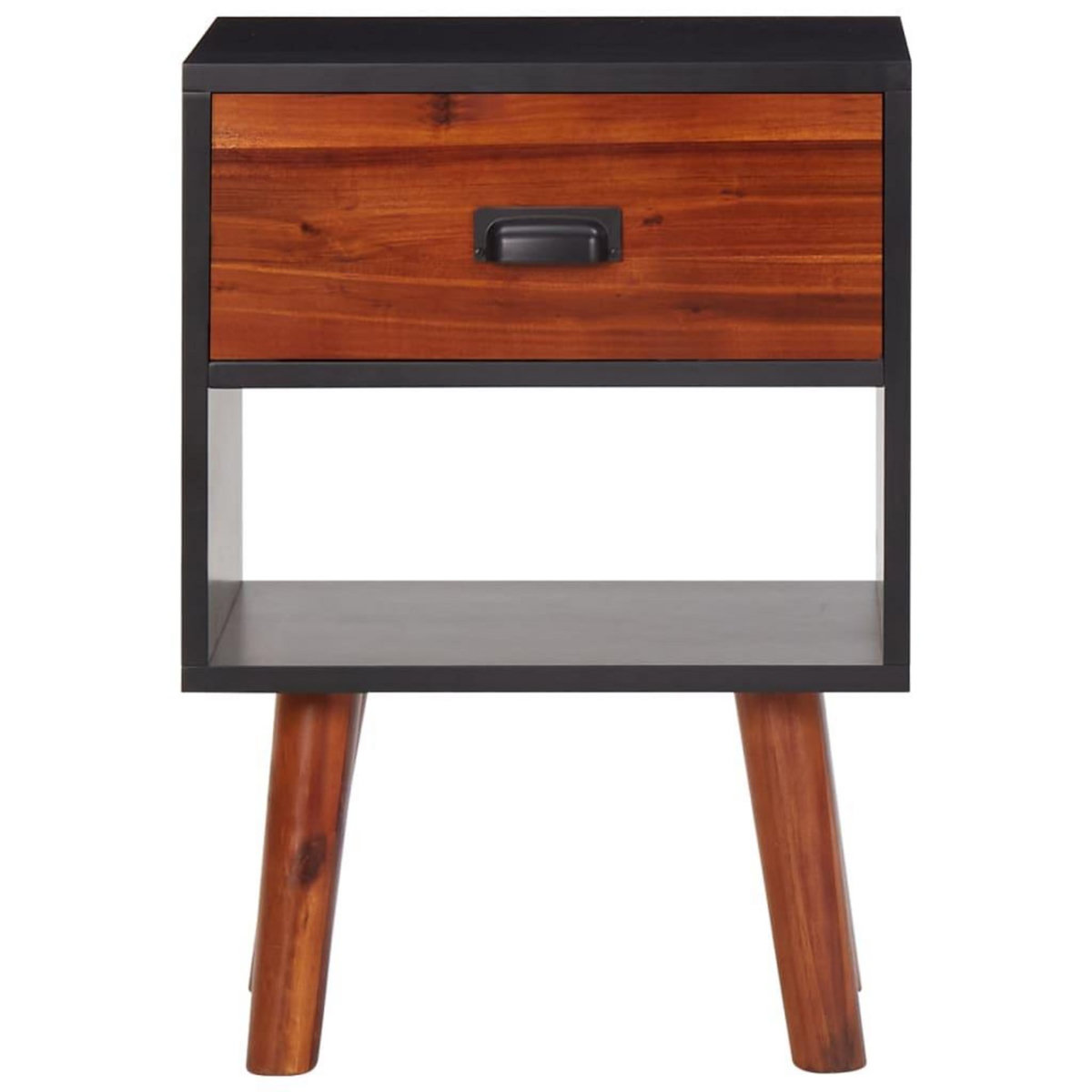 VIDAXL Bois d'acacia massif Tables de chevet 2 pcs 40x30x57 cm