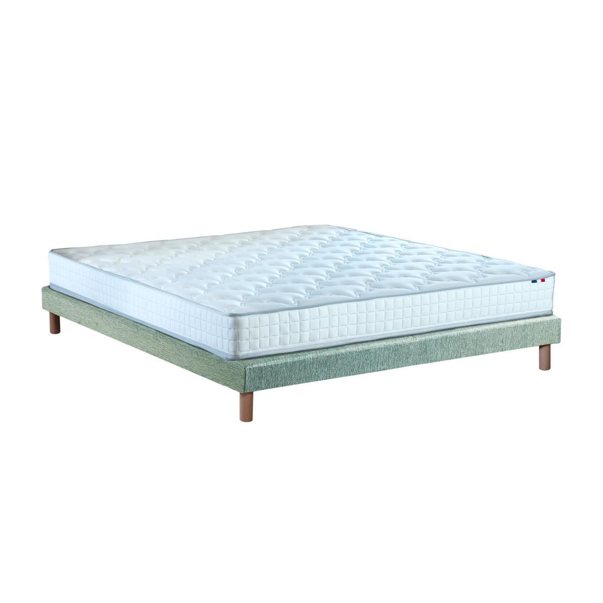 IDLITERIE Ensemble matelas ressorts ensachés, SPECTRE + Sommier tapissier