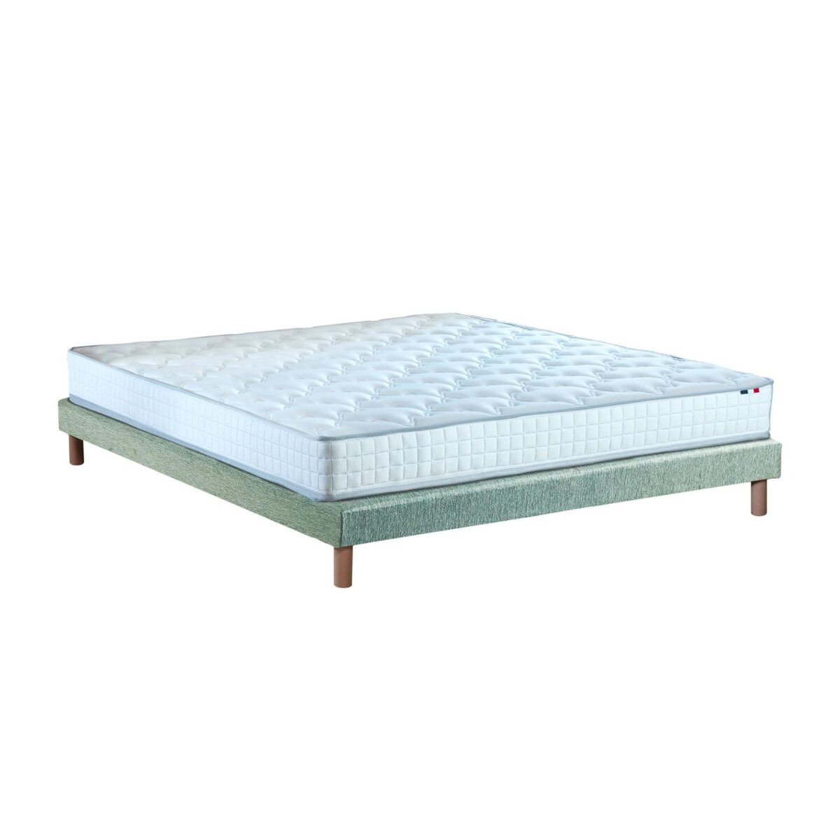 IDLITERIE Ensemble matelas ressorts ensachés, SPECTRE + Sommier tapissier