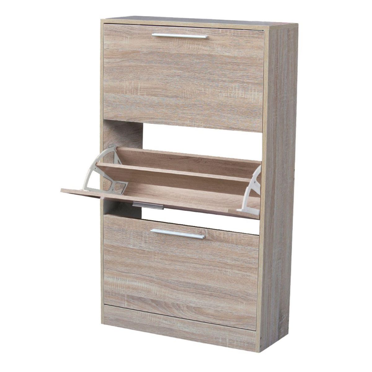 TOILINUX Meuble à chaussure design bois Pratik