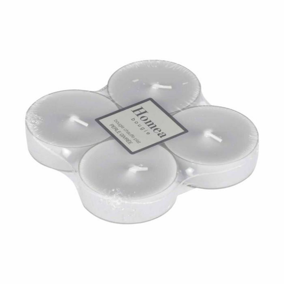 Paris Prix Lot de 4 Bougies Parfumées Chauffe-Plat  Trendie  Perle Givrée