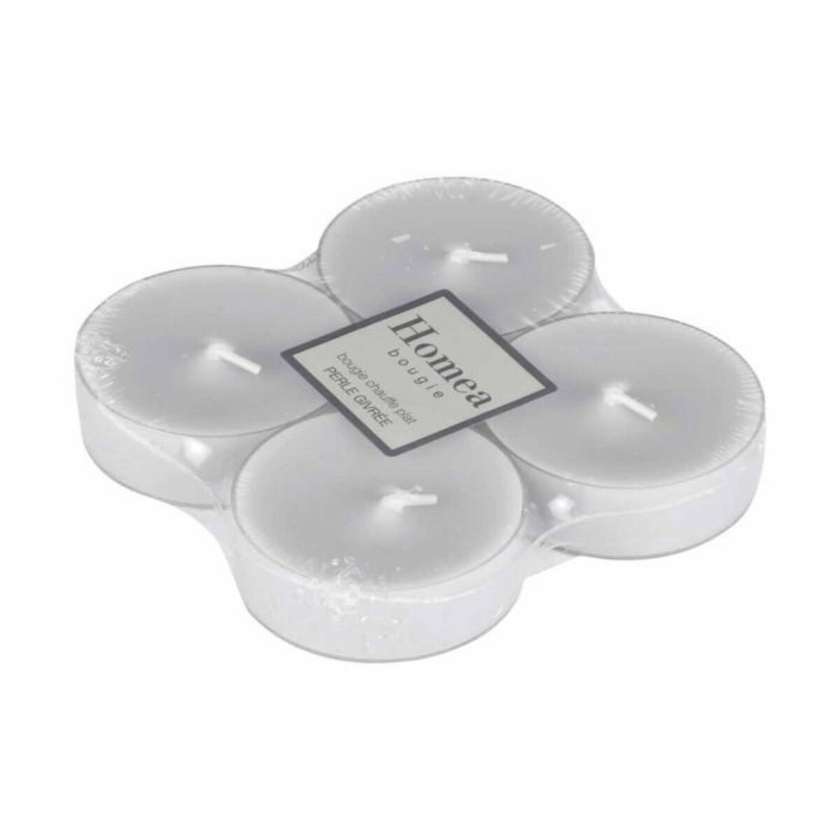 Paris Prix Lot de 4 Bougies Parfumées Chauffe-Plat  Trendie  Perle Givrée