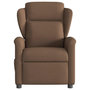 Voir la diapositive 5 : VIDAXL Fauteuil inclinable de massage electrique marron tissu