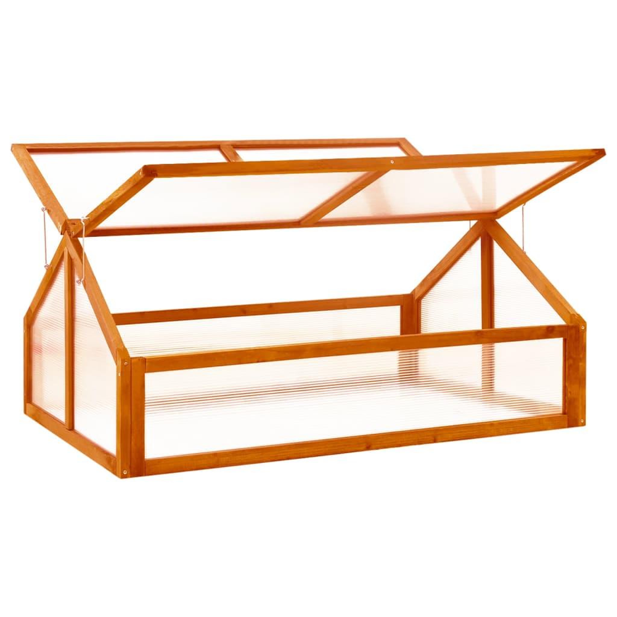 Voir la diapositive 2 : VIDAXL Serre Marron 114x80x50 cm Bois de sapin