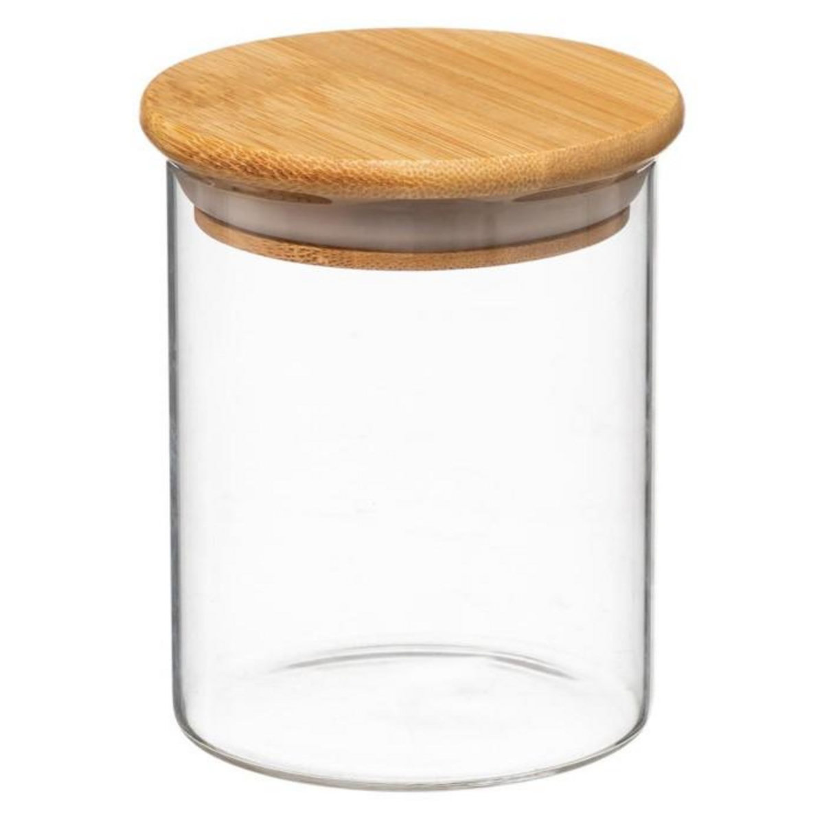 FIVE Lot de 3 Bocaux en Verre  Bambou  0,47L Naturel