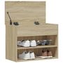 Voir la diapositive 4 : VIDAXL Banc a chaussures Chene sonoma 60x30x45 cm Bois d'ingenierie