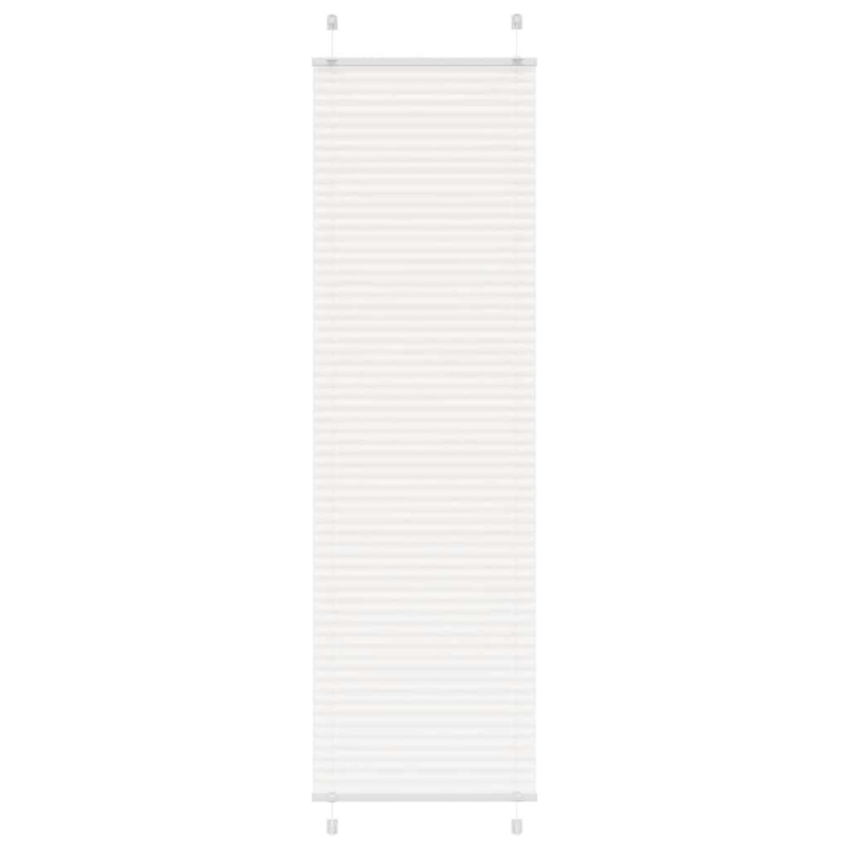 VIDAXL Store plisse blanc 55x200 cm largeur du tissu 54,4 cm polyester