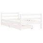 Voir la diapositive 3 : VIDAXL Cadre de lit pour enfant tiroirs blanc 80x160cm bois pin massif