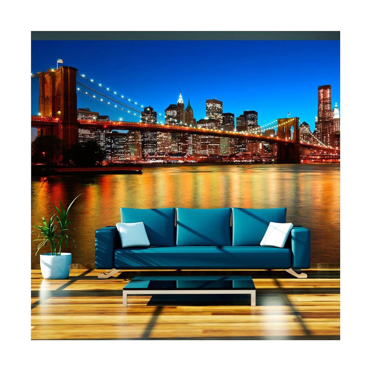 Paris Prix Papier Peint  Pont de Brooklyn au Crépuscule New York
