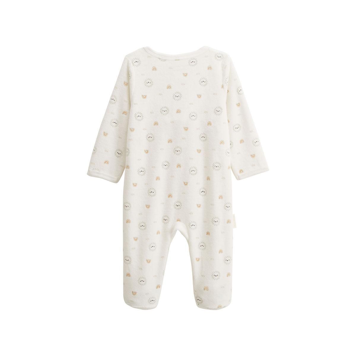 Petit Béguin Pyjama bébé en velours ouverture pont Mon Petit Chou du Pérou