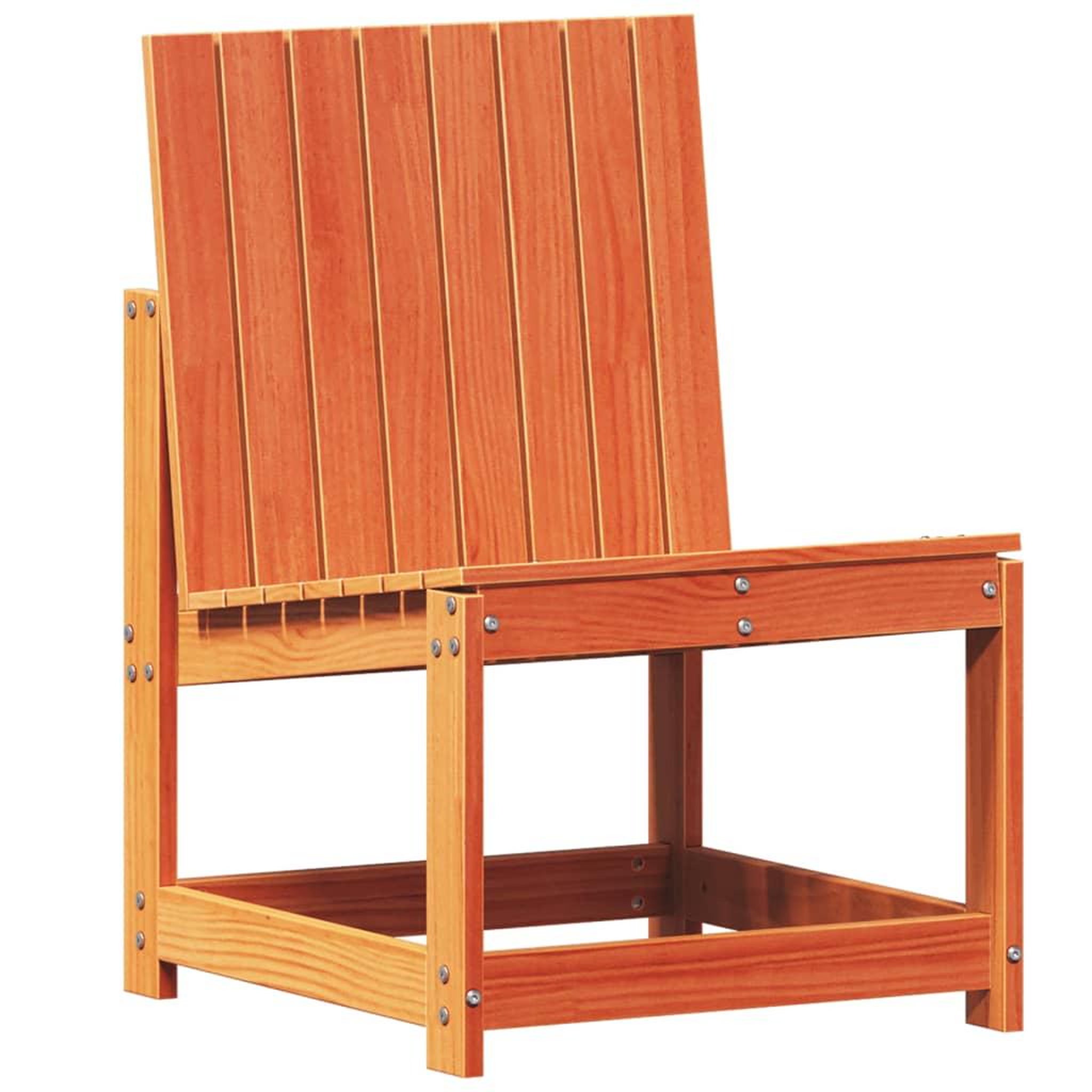 Voir la diapositive 4 : VIDAXL Salon de jardin 3 pcs cire marron bois de pin massif