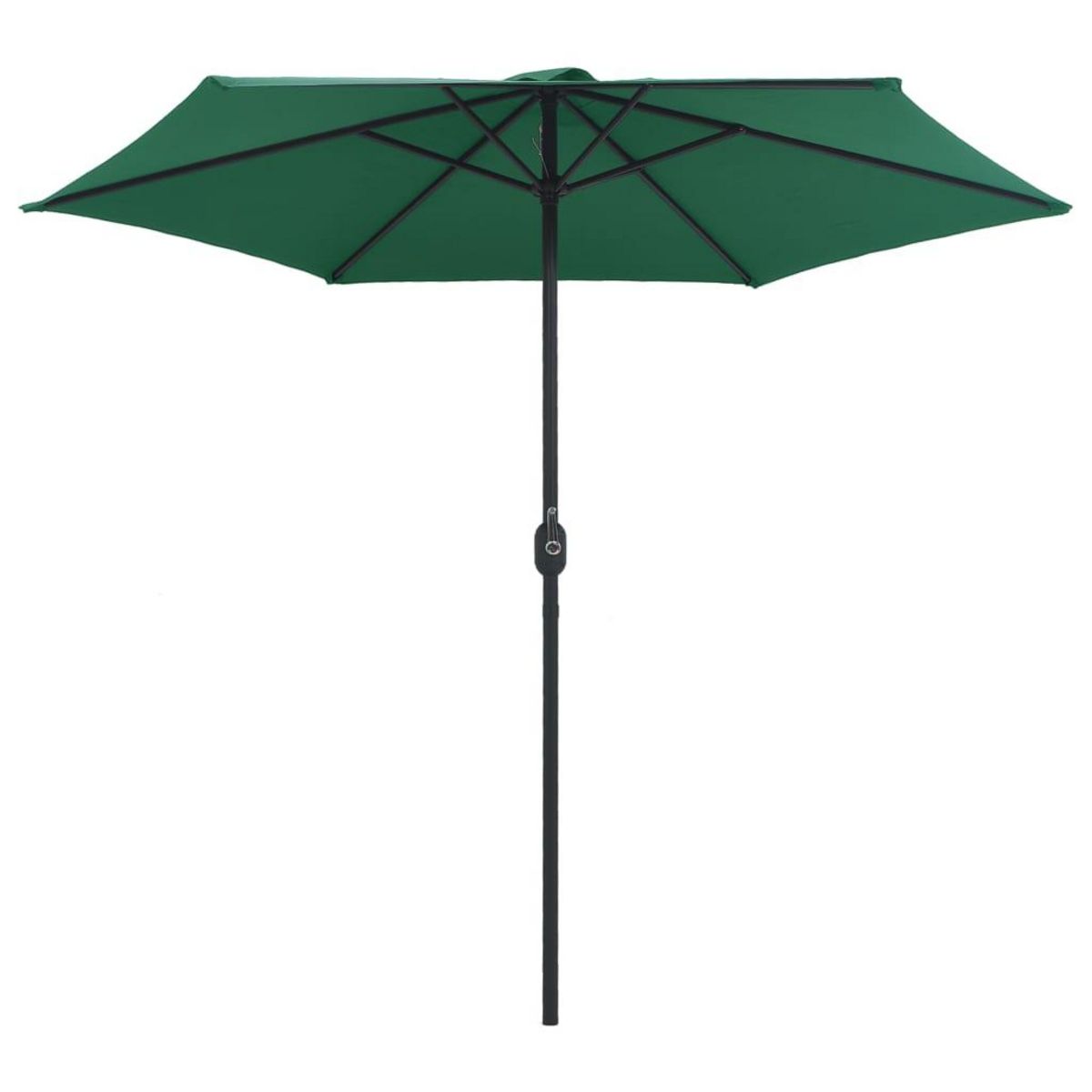 VIDAXL Parasol de jardin et mat en aluminium 270x246 cm Vert