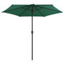 Voir la diapositive 3 : VIDAXL Parasol de jardin et mat en aluminium 270x246 cm Vert