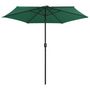 Voir la diapositive 3 : VIDAXL Parasol de jardin et mat en aluminium 270x246 cm Vert