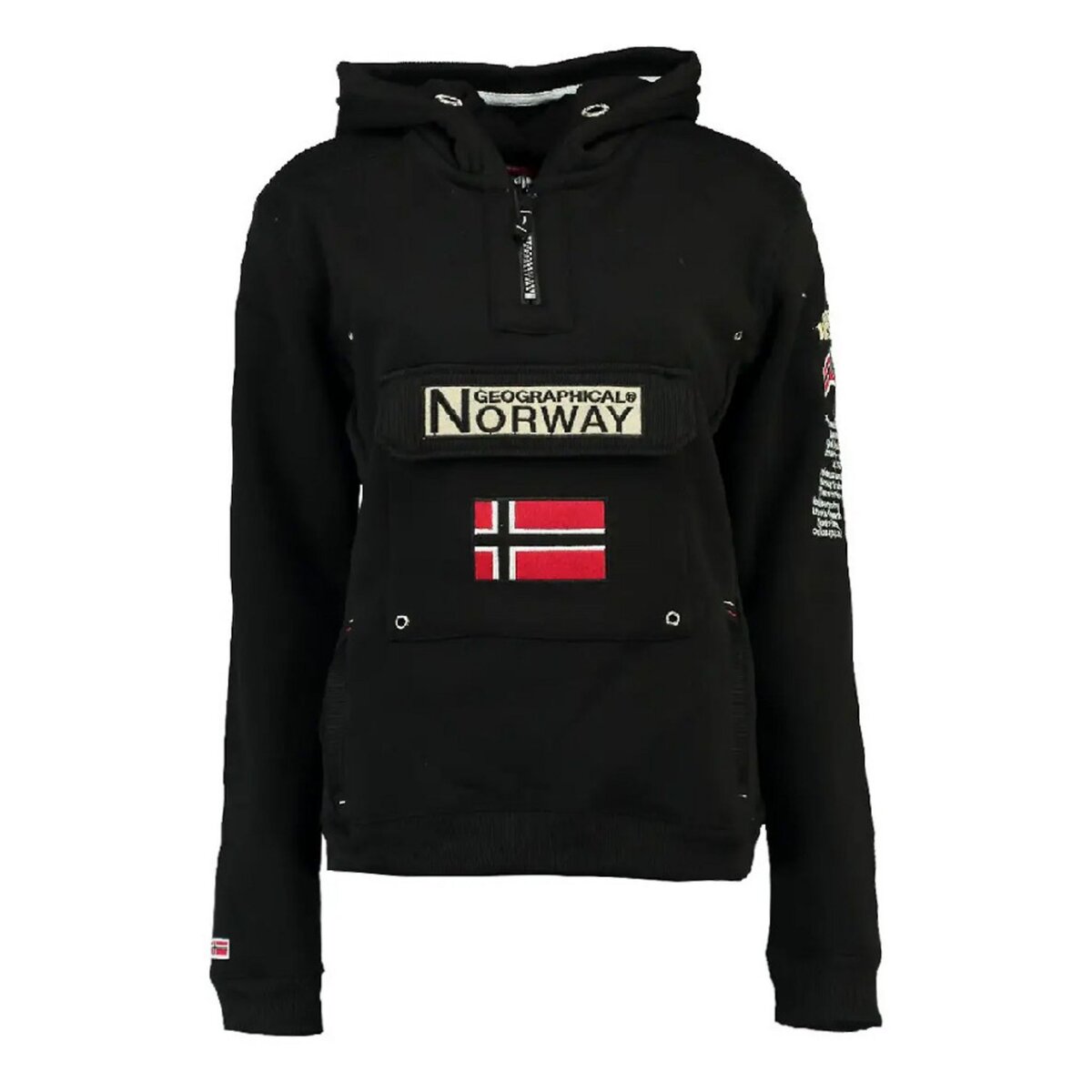 GEOGRAPHICAL NORWAY Sweat à capuche Noir Femme Geographical Norway Gymclass