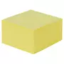 AUCHAN Cube 400 feuilles jaune repositionnable 75x75mm