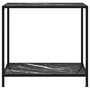 Voir la diapositive 2 : VIDAXL Table console Noir 80x35x75 cm Verre trempe