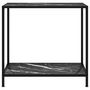 Voir la diapositive 2 : VIDAXL Table console Noir 80x35x75 cm Verre trempe