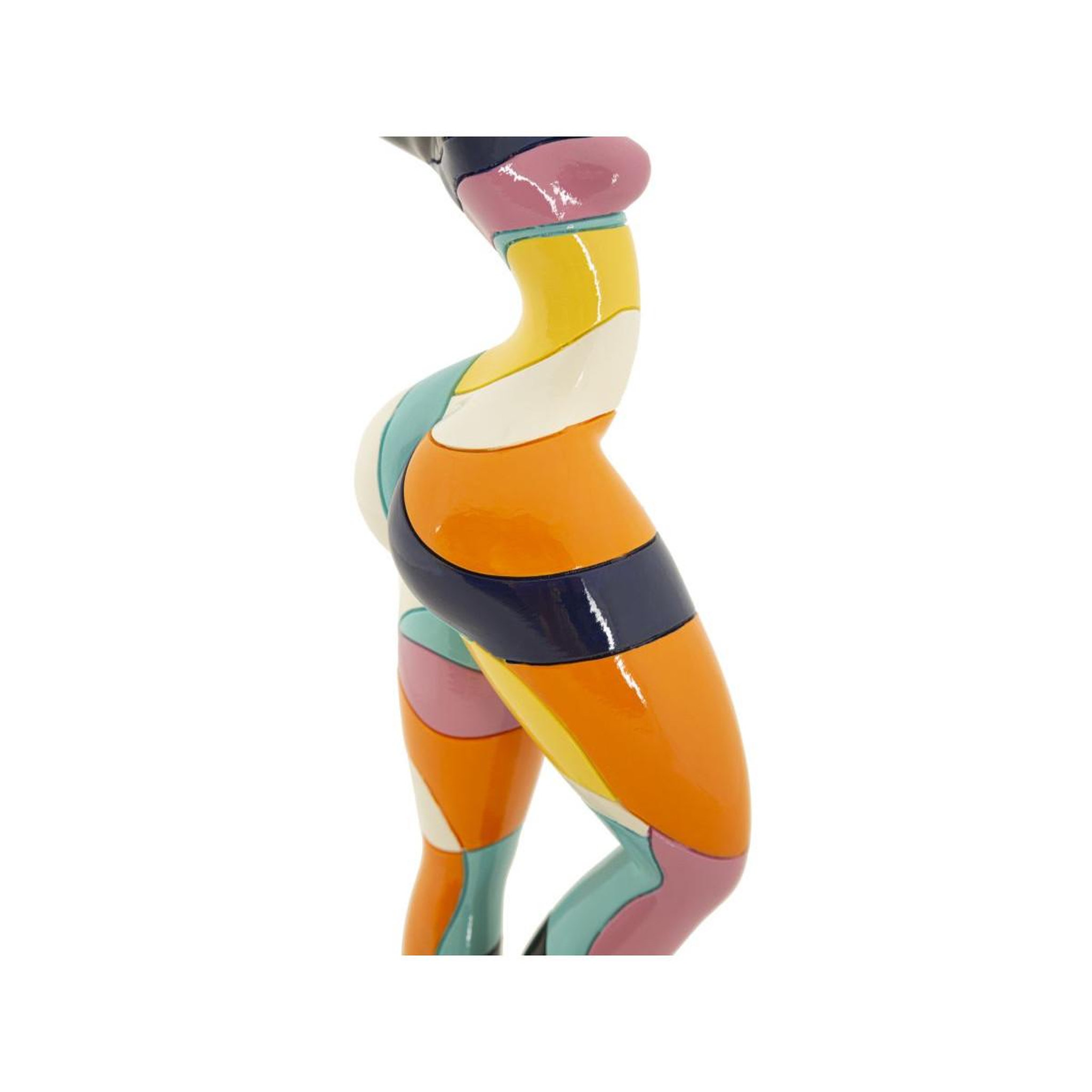 Voir la diapositive 5 : Paris Prix Statuette Femme Danseuse  Rubic  38cm Multicolore
