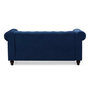 Voir la diapositive 4 : Paris Prix Canapé 2 Places Velours  Chesterfield  158cm Bleu