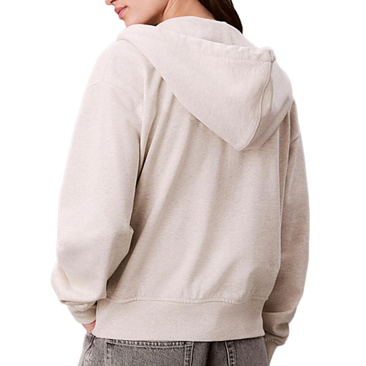 CALVIN KLEIN JEANS Sweat Zippé Gris Femme Calvin Klein Jeans Monologo French