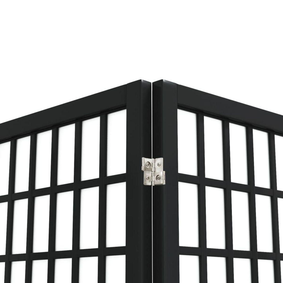 VIDAXL Cloison de separation pliable 5 panneaux 200x170 cm Noir