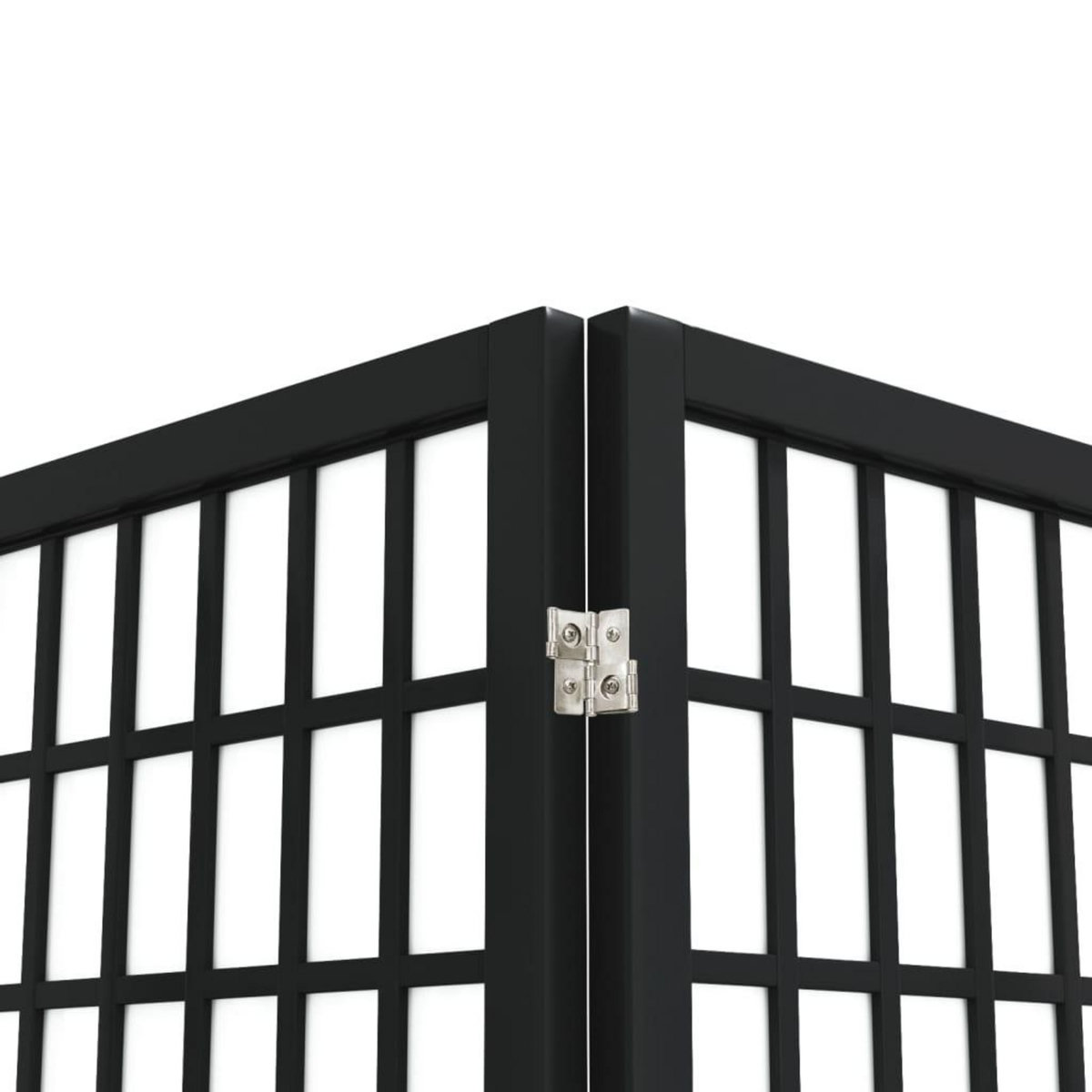 VIDAXL Cloison de separation pliable 5 panneaux 200x170 cm Noir