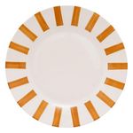 SECRET DE GOURMET Lot de 6 Assiettes Plates  Cheri  26cm Ocre