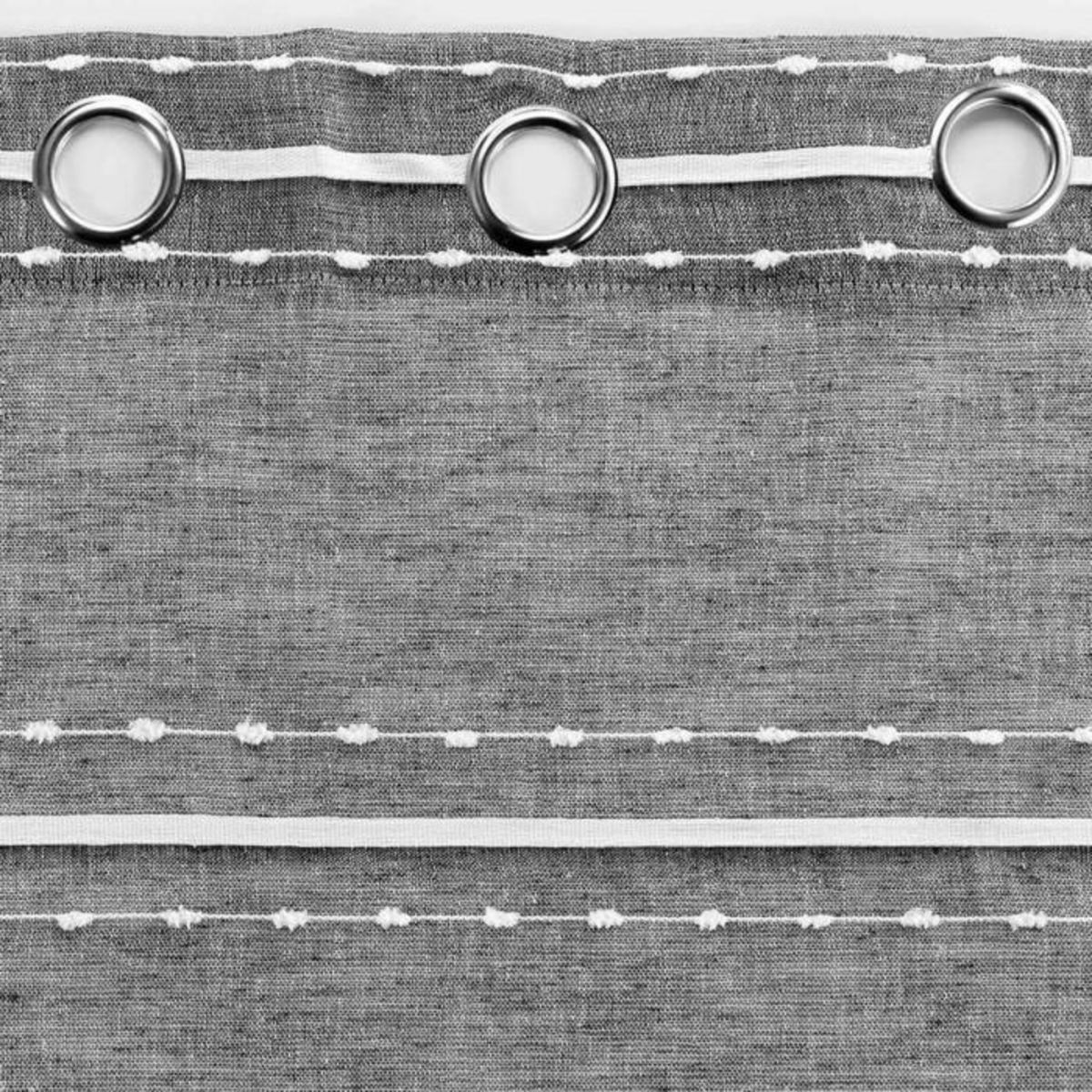 Paris Prix Rideau Voilage à Œillets  Aloria  140x240cm Gris