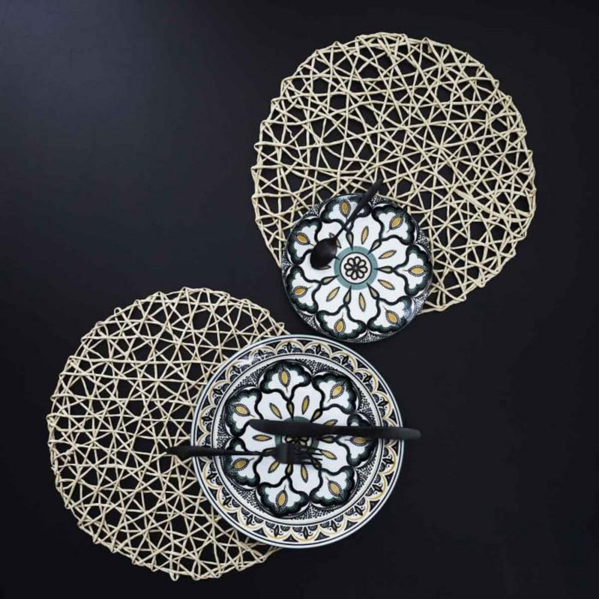 Paris Prix Set de Table Design  Ajouré  38cm Beige