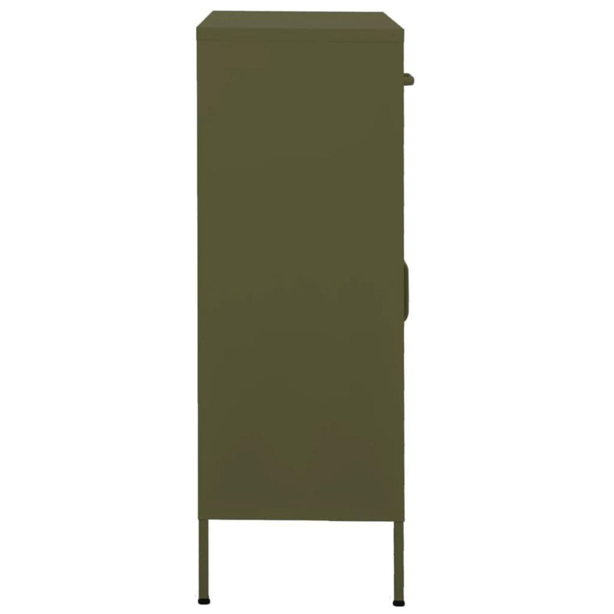 VIDAXL Armoire de rangement Vert olive 80x35x101,5 cm Acier