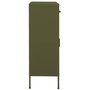 Voir la diapositive 3 : VIDAXL Armoire de rangement Vert olive 80x35x101,5 cm Acier