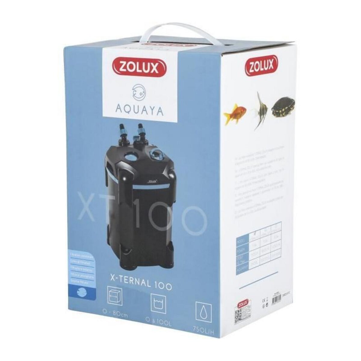 Zolux Pompe x-ternal 100 puissance 9.3 w debit max 750l/h max 100l