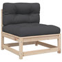 Voir la diapositive 4 : VIDAXL Salon de jardin 7 pcs avec coussins bois de pin massif