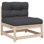 Voir la diapositive 4 : VIDAXL Salon de jardin 7 pcs avec coussins bois de pin massif
