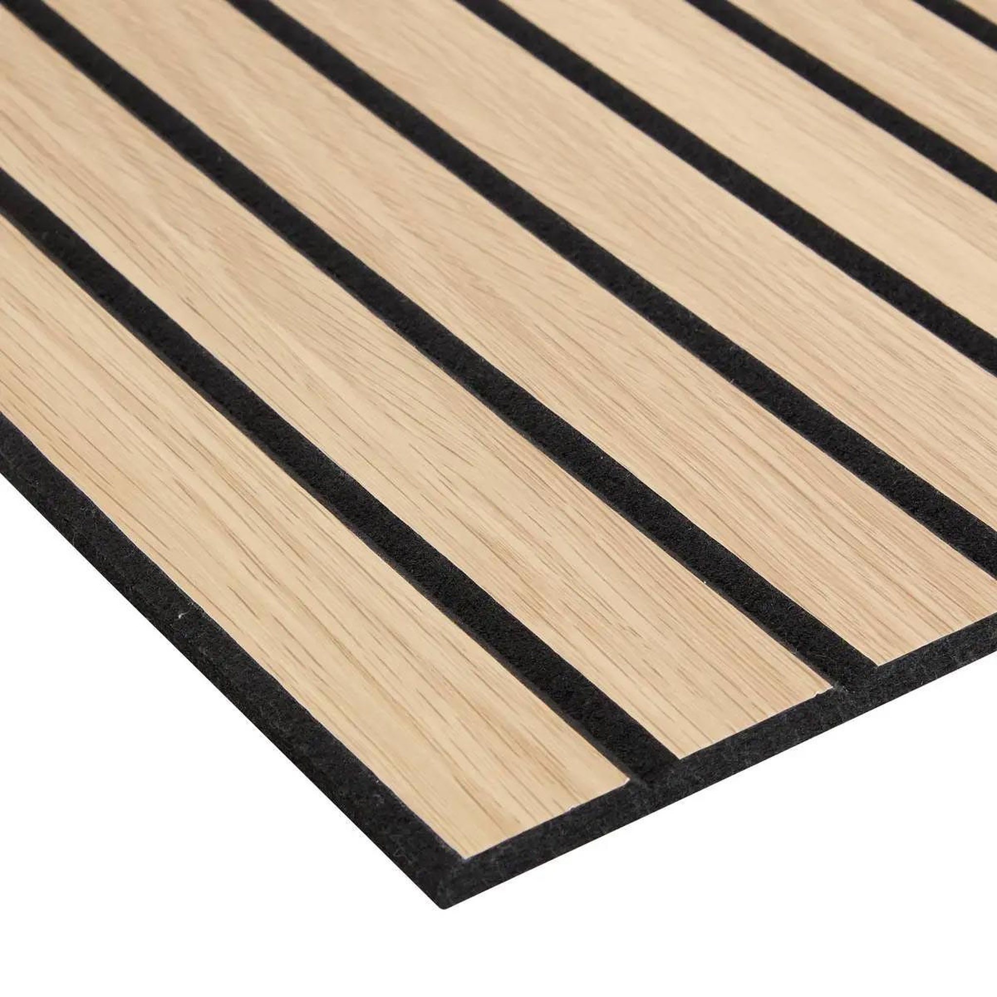 Voir la diapositive 3 : ATMOSPHERA Lot de 2 panneaux acoustiques adhésifs effet bois  ribo  30x30cm marron