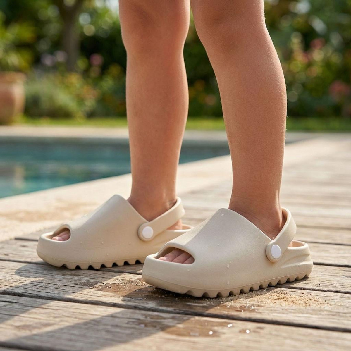 OZABI OZABI Sabot Claquette Enfant EVA - Bout Ouvert - Lanière Amovible