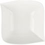 Voir la diapositive 2 : SECRET DE GOURMET Saladier Carré  Vague  24cm Blanc
