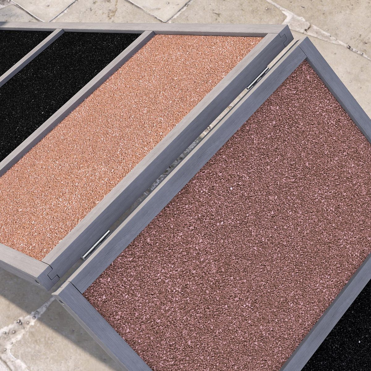 PAWHUT Rampe d'agilité pour chien cadre en A surface antidérapante gris