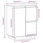 Voir la diapositive 6 : VIDAXL Buffet 60x34x75 cm Bois massif de pin