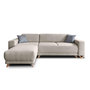 Voir la diapositive 5 : BEST MOBILIER Bella - canapé d'angle réversible convertible - avec coffre - 4 places - tissu